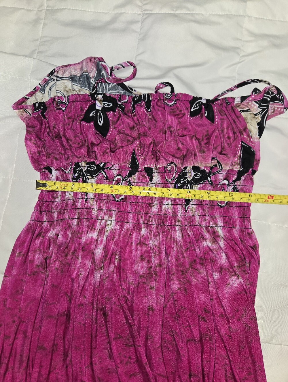 Boho Dream Goddess Halter Dress Tropical Island Floral Beachy Resortwear - Picture 11 of 13